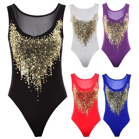 womens sequin leotard